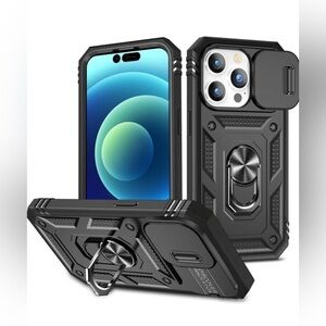 iPhone 16 Pro Max Case/Rugged Armor/Kickstand,Camera Cover,Heavy-Duty Protection